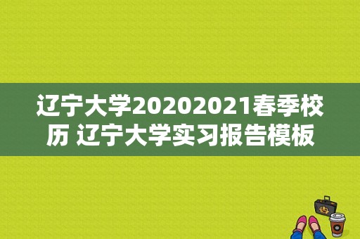 辽宁大学20202021春季校历 辽宁大学实习报告模板