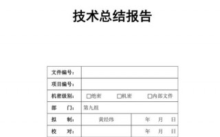 科委技术总结报告模板_科技总结报告格式