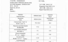 氧化钙检测报告模板-氧化钙检测报告模板