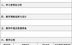 现代教育技术教案模板,现代教育技术教案范本 