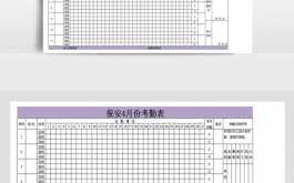 安保人员考勤表模板（安保人员考勤表模板图片）