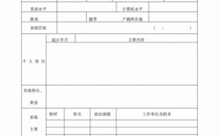  招商报名表模板格式「招商申请表」