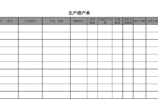 排产通知单模板（设备排产通知单模板）