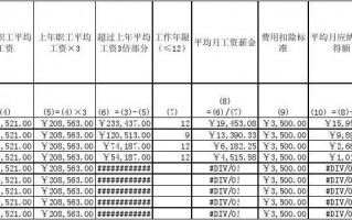 经济补偿金核算模板（经济补偿金核算模板下载）