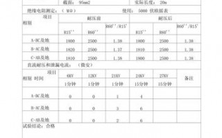 高压电缆复试报告模板_高压电缆试验方法