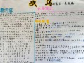 战马读书小报简单漂亮 战马读书小报模板