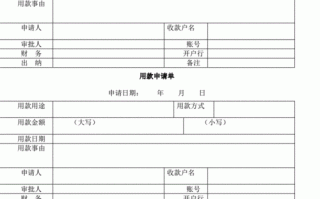  向总公司用款申请模板「向总公司用款申请模板范文」