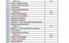 现金流量表附表模板_现金流量表模板带公式2019