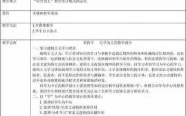 教学设计模板品社（教学设计模板基本步骤免费）