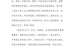 师德师风个人先进事迹材料