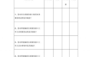  社会满意度调查表模板「社会满意度调查表模板图片」