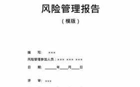 风险防范及措施报告 风险防范报告模板