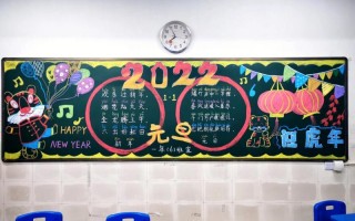  学校元旦板报模板「学生元旦板报」