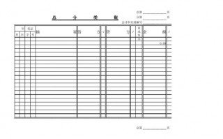 总分类账模板word_总分类账模板