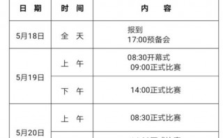 气排球比赛安排表