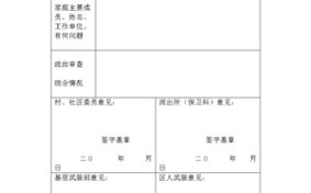 部队政治审核都审核什么-部队政治审核表模板