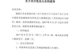 党员代表大会通知模板怎么写