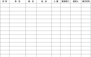  活动来宾登记表模板「活动来宾登记表模板怎么写」