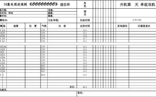  通告单模板下载「通告单图片」