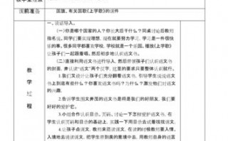 小学教案模板格式