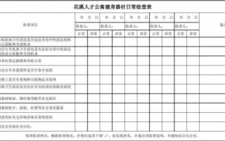 健身器材质检报告模板（健身器材检查记录表怎么做）