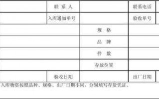 关于保管仓单模板的信息