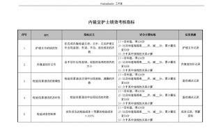 护理绩效指标-护理绩效方案模板