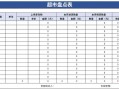 超市盘点表格模板下载 超市每日盘点模板