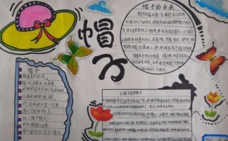 帽子主题手抄报模板（帽子文化手抄报小学）