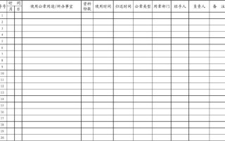 印章使用登记簿模板,印章使用登记表格式 