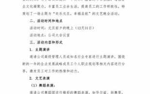  元旦晚会策划书模板「元旦晚会策划书模板图片」