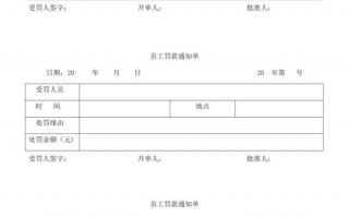 交期延误罚款单模板