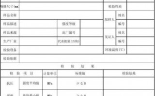 实心砖检验报告模板（实心砖检测项目）