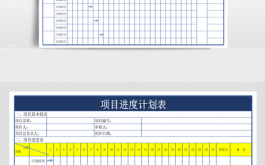 项目工作计划表格模板