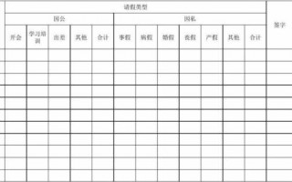  行政请假月报表模板「行政请假月报表模板下载」