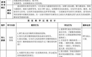 糖类教案的模板解析（糖类 教案）