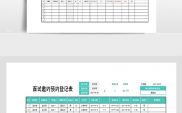 预约面试短信模板（面试预约表模板）