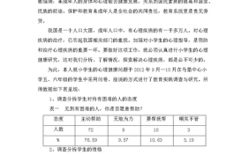 心理健康调研报告模板,心里健康调研报告范文2000字 