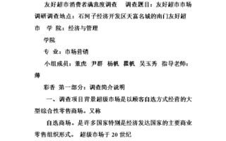 超市毕业调研报告模板,超市调研报告总结 