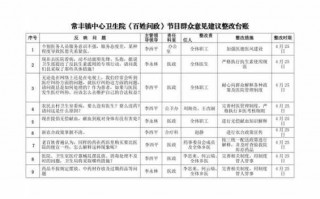 建议整改报告-建议建立整改台账模板