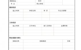 优秀大学简历模板下载word格式,优秀的大学生简历模版 