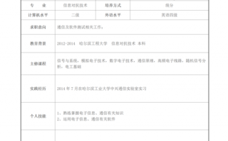 研究生简历表格模板 研究生简历模板免费下载