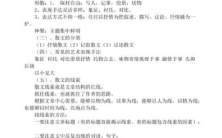  散文阅读题答题模板「散文阅读答题技巧总结」