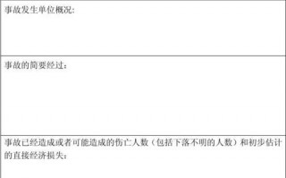 事故伤亡上报模板,伤亡事故情况报告 
