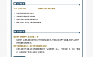 php招聘简历模板（php网站程序招聘）