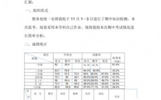 考试质量检析模板（考试质量检测是什么意思）