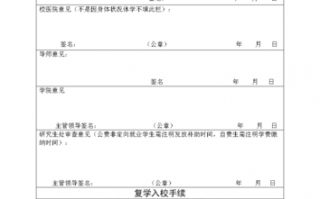  研究生复学申请书模板「研究生复学申请书怎么写」