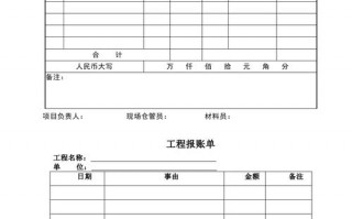 施工报账清单模板图片-施工报账清单模板