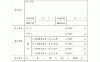 申请预算模板（申请预算怎么写）