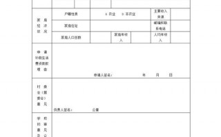 补助金申请理由简短 补助金申请表填写模板